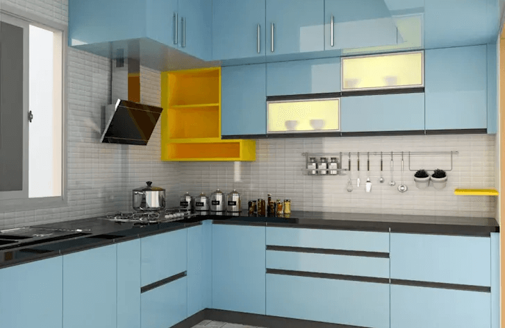 indian style small modular kitchen design